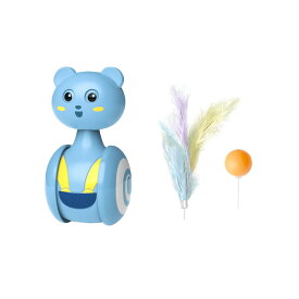【50%OFF】猫用おもちゃ 玩具 猫 ネコ 動く 手動 可愛い ペット用品 遊び 替用 子猫 運動不足解消 ストレス発散 羽 ふわふわ ゆらゆら 床置き ひとり遊び 起き上がり 羽毛 ボール 揺れる 猫の健康管理 倒れない シンプル 静音 獲物 ダルマ 羽のおもちゃ 安全素材 猫じゃらし