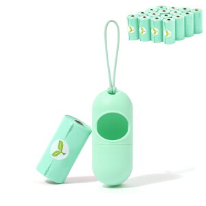 ペット用うんち処理袋 犬用 うんち袋 エチケット袋 ロール式 15枚×16個セット 240枚 取り出し容器付き ペット用消臭袋 ペット用マナー袋 犬うんち袋 フンキャーチャ フン処理袋 糞取り マナ