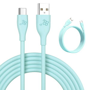USB-A to USB-Cケーブル スマホ スマートフォン 2本セット 1.2m 2m Android USB Type-C ケーブル 3A QC3.0対応 シリコンゴム 断線しにくい 断線に強い 高性能チップ やわらか データ転送 高耐久 アンドロイ