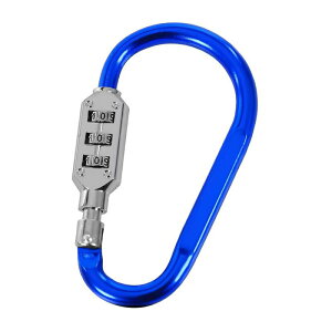 カラビナ型ロック 自転車用 小型 3桁暗証番号 ヘルメットロック ダイヤルロック ダイヤル式 地球ロック 短時間の駐輪用 切断対抗 超軽量 鍵不要 カギ 盗難防止 防犯対策 シンプル 着脱簡単