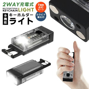 キーホルダーライト 懐中電灯 ハンディライト 緊急時 高輝度 LED小型懐中電灯 COBライト ソーラー充電 LEDライト 多機能ライト ミニライト USB充電式 カラビナ付き 投光器 作業灯 防災ライト 防