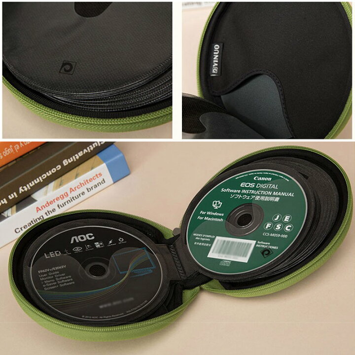 最大60 オフ Dvdケース Cdケース ディスクケース 32枚収納可能 円形 スクエア フルオープンファスナー付 防水性 保護 持ち運び 車 旅行 ディスク収納 おしゃれ 送料無料