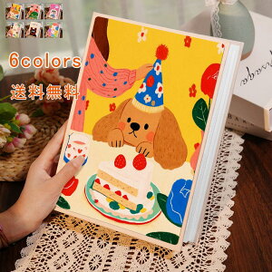 L判 100枚 200枚 アルバム フォトアルバム スクラップブック フォトブック メモリーブック メモリーアルバム 粘着フィルム 写真整理 大容量 収納 可愛い 落書き アニマル 旅行 記念 家族 思い