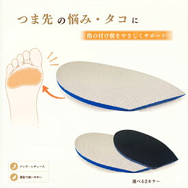 足裏 タコ 魚の目 つま先クッション インソール つま先裏 クッション 指の付け根が痛い方へ パンプス 中敷き 前足部サポート モートン レディース メンズ つま先用 左右2枚入 衝撃吸収 種子骨炎 疲れない パッド ルッチェ