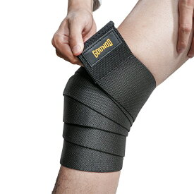 【3サイズ】トレーニング用 ニーラップ 膝サポーター 巻きタイプ 高強度 固定 深蹲 スクワット ウエイトトレーニング 膝用 サポーター（一つ入）