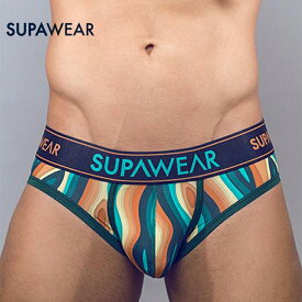 2022 SUPAWEAR/Woody Orange メンズ インナーブリーフ パンツ スポーティ ローライズ ソフト生地 ストラップレス ストレッチ 立体フロント