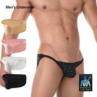 MENMODE SUP ローライ ビキニ Gストリング ズ 立体ポーチ U凸 セクシーショーツ ラメ 光沢 ストレッチ 通…