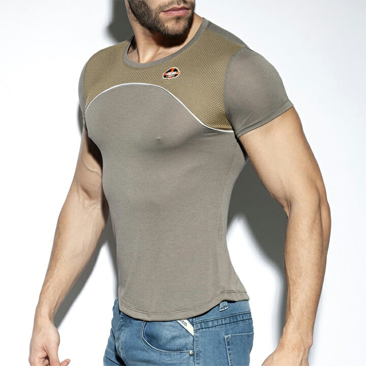 楽天市場 Es Combi Mesh T Shirt ファッション メンズ 高級 メッシュ コンビ メッシュ Tシャツ おしゃれ 快適なスポーツウェア セクシー 吸水速乾 肌触 スペイン製造 Insolent