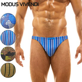 MODUS VIVENDI/STRAPPED CAMO LOW CUT 贅沢 ファッション カッコイイ 男性水着 ローライズ 高級素材 スイミング セクシー メンズ ビキニ