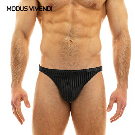 MODUS VIVENDI/Tiffany's Velvet Low Cut Brief 贅沢 ファッション 男性インナー 透明素材 ローライズ 快適 セクシー メンズ ビキニ