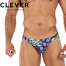 CLEVER /LUCIDITY BRIEF Bikini ファッション メンズ 男性インナー 高品質 セクシー アブストラクト柄 ソフト素材 吸水速乾 スポーツ ビキニ ブリーフ