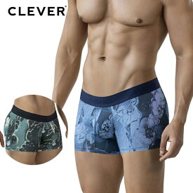 GALIA TRUNKS CLEVER メンズ ボクサーパンツ アート柄 立体カップ 下着 セクシー ストレッチ 通気性 快適 インナー おしゃれ 高品質