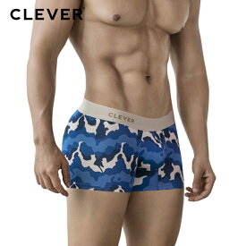 ALMERIA TRUNKS CLEVER メンズ ボクサーパンツ 迷彩柄 下着 おしゃれ 立体カップ セクシー ストレッチ 快適 フィット感 抗菌 通気性 ブリーフ インナー