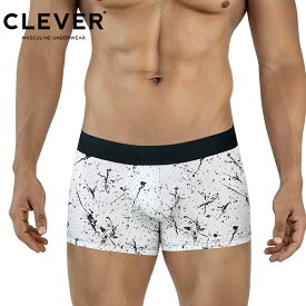 CLEVER BROCHAZOS トランクス メンズ ナイロン ストレッチ 立体ポーチ 総柄 インポート ボクサーパンツ