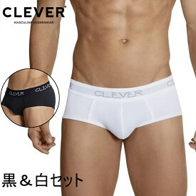 CLEVER /DUO PACK 2点セット 定番 ファッション メンズ 男性インナー 高品質 綿 弾力性 吸水性 耐久性 通気性 吸水速乾 日常 スポーツ ブリーフパンツ