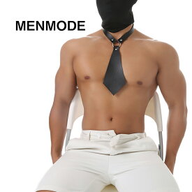 【MENMODE】ネクタイ＆レイザー 装飾 ファッション 男性 メンズ 付属品 セクシー 魅力 情熱 情景（全頭マスク は別売り）