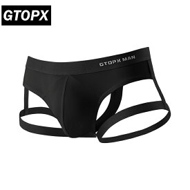 GTOPX/Charm Thong メンズ レギンス 柔らか生地 セクシー下着 ローライズ ストレッチ 弾性 吸水速乾 モノトーン ジョックストラップ T-バック