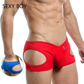 SEXY BOY/ Boxer Trunk メンズ ファッション セクシー系 男性 下着 柔らか生地 タイトフィット セクシー 吸水速乾 ローライズ ボクサー