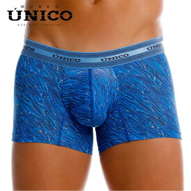 UNICO BOXER CORTO TORZAL AZUL スポーツ セクシー系 ジム タイツ インナー 立体フロント 王道ボクサー