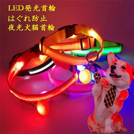【2026新登場】光る首輪 犬用 首輪 光る LEDライト カラー 点灯 点滅 夜 散歩 安心安全 長さ調整可 常時点灯 点滅 USB充電式 ペット用品 ペットグッズ 犬用品 愛犬 小型犬 中型犬 大型犬 事故防止 繰り返し使える 2点入り 首輪 LEDライトアップ首輪 紛失防止発光カラー