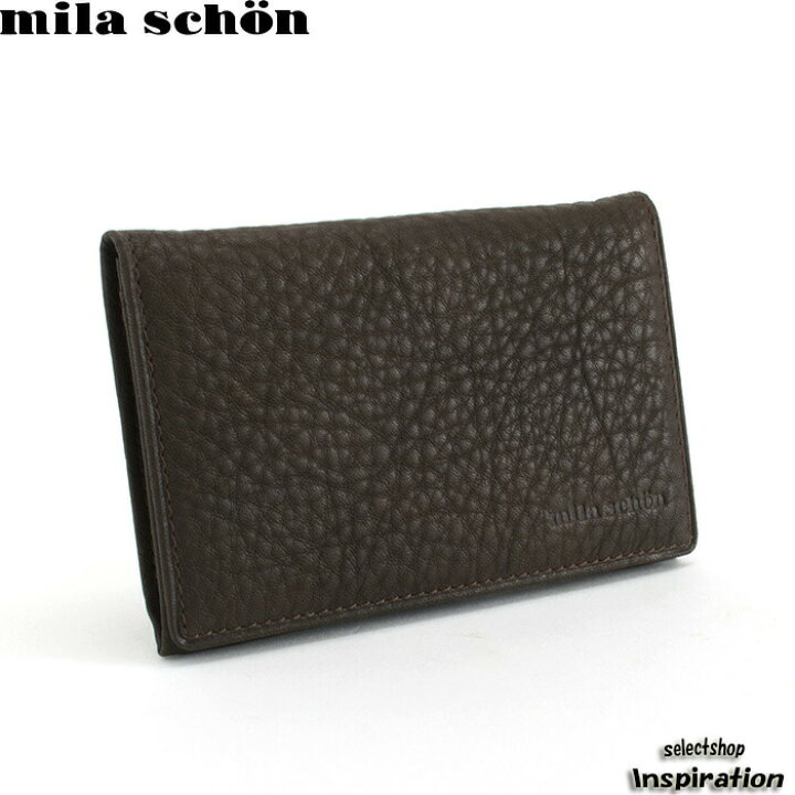 楽天市場】ミラショーン mila schon 名刺入れ カードケース 濃茶 56 