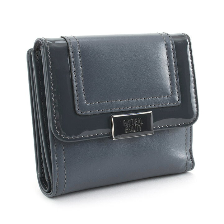 楽天市場 訳あり展示品箱なし ナチュラルビューティーベーシック 財布 二つ折り財布 ブルー グレーがかったブルーです Natural Beauty Basic Nrlw3gs1 34 B レディース 婦人 インスピレーション
