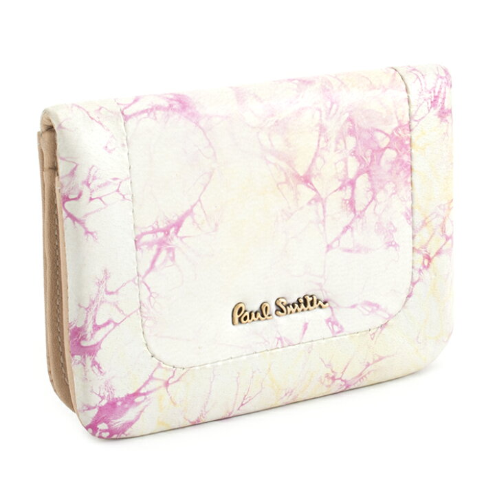 楽天市場 展示品箱なし ポールスミス パスケース 定期入れ ピンク グレーがかったアイボリー Paul Smith Pwu151 24 レディース 婦人 インスピレーション