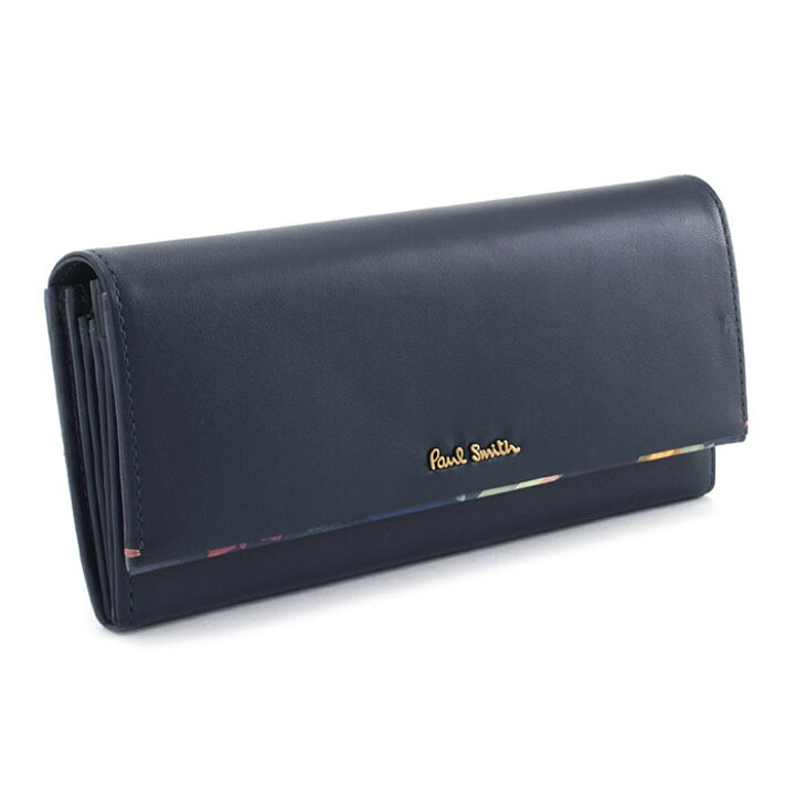 楽天市場】訳あり ポールスミス 財布 長財布 ネイビー Paul Smith 