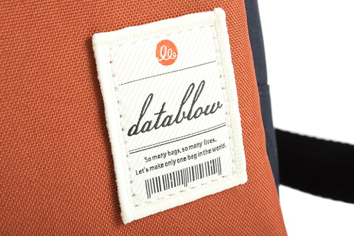 楽天市場 訳あり データブロー バッグ リュックサック 紺 オレンジ ネイビー オレンジ Datablow B メンズ 紳士 インスピレーション