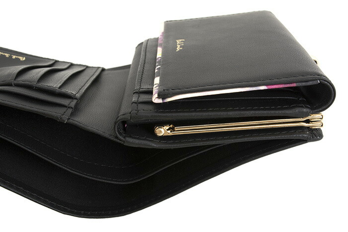 楽天市場】ポールスミス 財布 二つ折り財布 がま口財布 黒(ブラック 