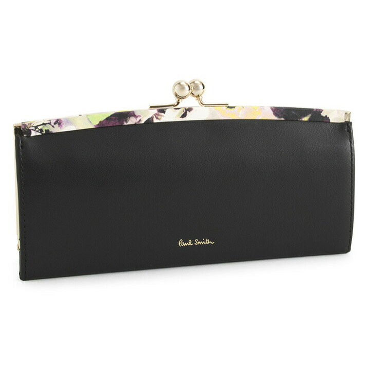 楽天市場】展示品箱なし ポールスミス 財布 長財布 がま口財布 黒  