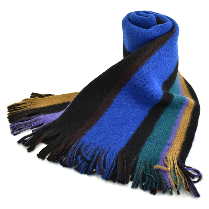 楽天市場 ポールスミス マフラー ストライプ 裏側 茶系 黒 Paul Smith Py3b メンズ 紳士 ギフト 定番 彼氏 彼女 プレゼント インスピレーション