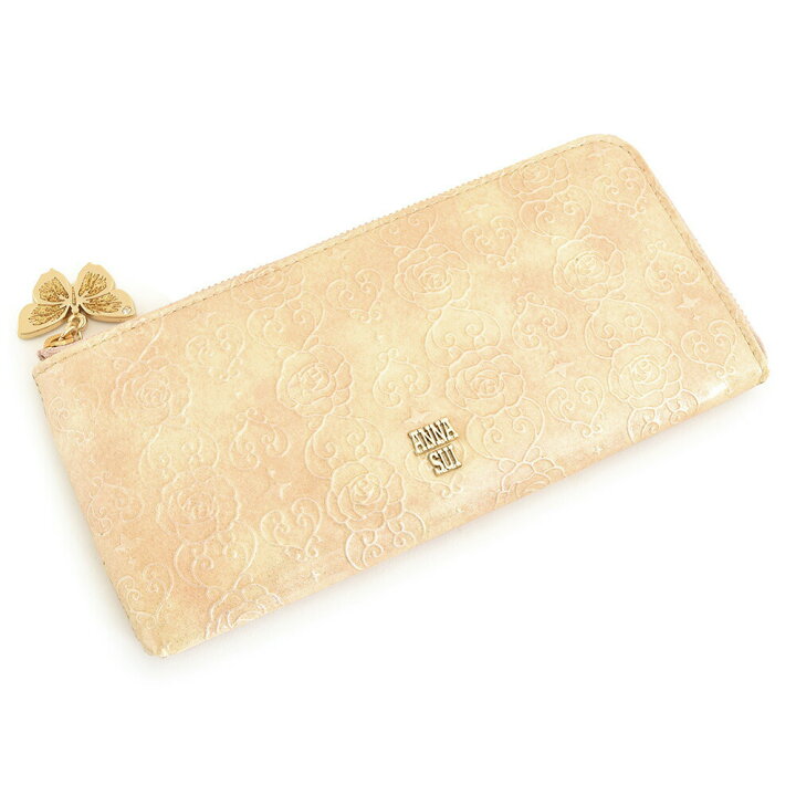 楽天市場】アナスイ 財布 長財布 L字ファスナー ベージュ ANNA SUI 