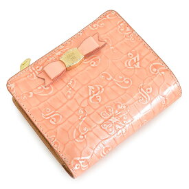 展示品箱なし アナスイ 財布 二つ折り財布 L字ファスナー ピンク ANNA SUI 313993-33 レディース 婦人