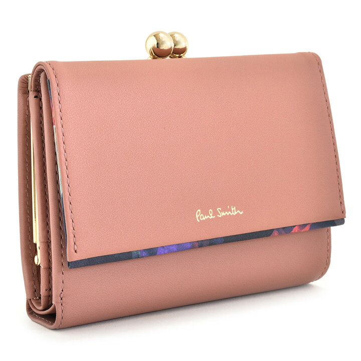 楽天市場 ポールスミス 財布 二つ折り財布 がま口財布 ローズ Paul Smith Pwd774 24 レディース 婦人 ギフト 定番 彼氏 彼女 プレゼント インスピレーション