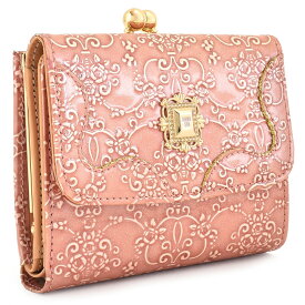 展示品箱なし アナスイ 財布 二つ折り財布 がま口財布 ピンク ANNA SUI 310499-33 レディース 婦人