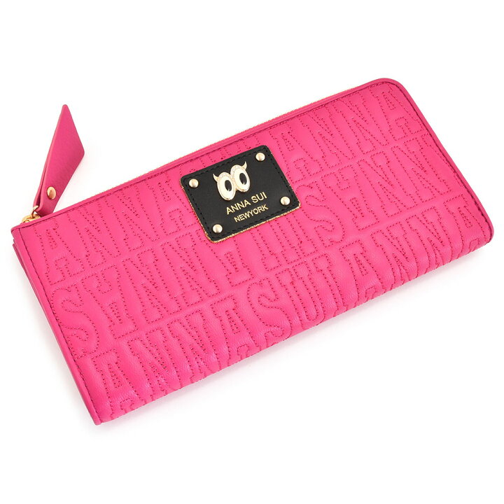 楽天市場】アナスイ 財布 長財布 L字ファスナー ピンク ANNA SUI 