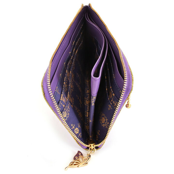楽天市場】アナスイ 財布 長財布 L字ファスナー 紫(パープル) ANNA SUI  