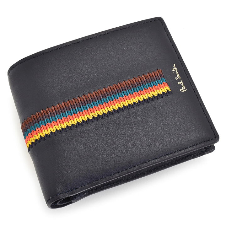 楽天市場】ポールスミス 財布 二つ折り財布 紺(ネイビー) Paul Smith  