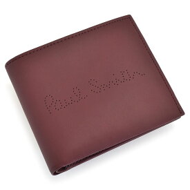 ポールスミス 財布 二つ折り財布 ワイン Paul Smith psq083-80 メンズ 紳士 ギフト 定番 彼氏 彼女 プレゼント