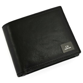 訳あり カルバンクライン 財布 二つ折り財布 黒(ブラック) CK CALVIN KLEIN 809623 b メンズ 紳士