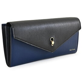 展示品箱なし ポールスミス 財布 長財布 紺(ネイビー)/黒(ブラック) Paul Smith pwd864-31 レディース 婦人