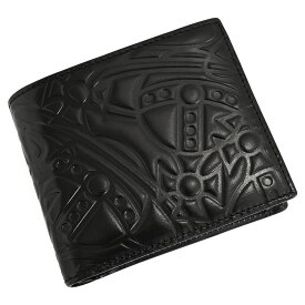 ヴィヴィアンウエストウッド 財布 二つ折り財布 黒(ブラック) Vivienne Westwood ACCESSORIES vwk573-10 ギフト 定番 彼氏 彼女 プレゼント