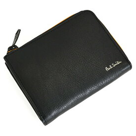 展示品箱なし ポールスミス 財布 二つ折り財布 コインケース L字ファスナー 黒(ブラック) Paul Smith bps045-10 メンズ 紳士