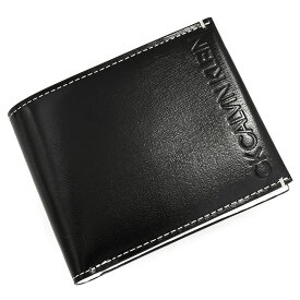訳あり カルバンクライン 財布 二つ折り財布 黒(ブラック) CK CALVIN KLEIN 878603 b メンズ 紳士