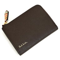ポールスミス 財布 小銭入れ コインケース パスケース L字ファスナー チョコ Paul Smith psc782-71 メン…