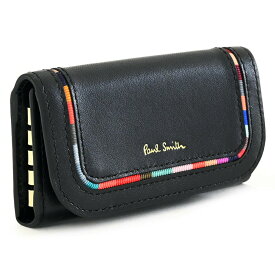 ポールスミス キーケース 黒(ブラック) Paul Smith bpw281-10 レディース 婦人 ギフト 定番 彼氏 彼女 プレゼント