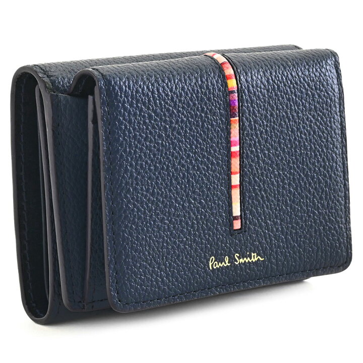 楽天市場】ポールスミス 財布 三つ折り財布 紺(ネイビー) Paul Smith 
