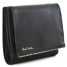 展示品箱なし ポールスミス 財布 二つ折り財布 BOX型 黒(ブラック) Paul Smith psc762-10 メンズ 紳士