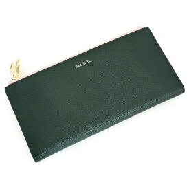 ポールスミス 財布 長財布 ファスナー財布 緑(グリーン) Paul Smith bpw254-51 ギフト 定番 彼氏 彼女 プレゼント レディース 婦人